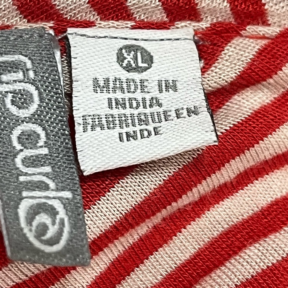 Rip Curl Red And White One Shoulder Soft Knit Max… - image 2